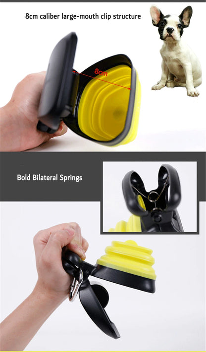 Portable Pet Pooper Scooper with Poop Bag Outdoor Cleaner Waste Pick Up Dispenser Fot Puppy Dog Faeces Faeces Garbage Bag Holder