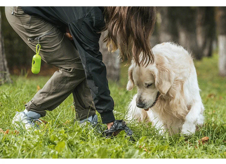 Portable Dog Poop Bags Dispenser Trash Sack Case Carrier Outdoor Garbage Storag Box for Cat Puppy Pet Waste Bag Holder Supplies