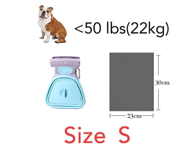 Portable Pet Pooper Scooper with Poop Bag Outdoor Cleaner Waste Pick Up Dispenser Fot Puppy Dog Faeces Faeces Garbage Bag Holder