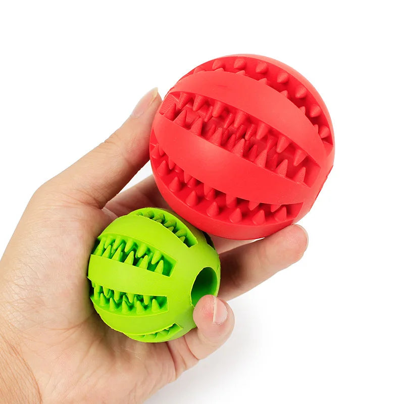 Pet Bite resistant Rubber Watermelon Tooth Ball Dog Toy Elastic Hot Sale Dog Food Spill Ball PetDogsBalls Food leaker