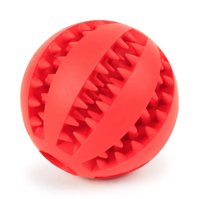 Pet Bite resistant Rubber Watermelon Tooth Ball Dog Toy Elastic Hot Sale Dog Food Spill Ball PetDogsBalls Food leaker