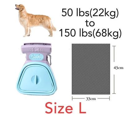 Portable Pet Pooper Scooper with Poop Bag Outdoor Cleaner Waste Pick Up Dispenser Fot Puppy Dog Faeces Faeces Garbage Bag Holder